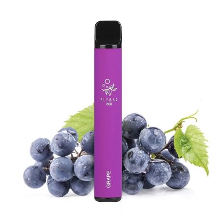 ELF BAR 800 - Grape 0% - Bez Nikotínu Jednorázová Elektronická Cigareta