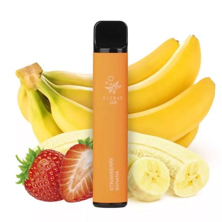 ELF BAR 1500 - Strawberry Banana 2% Jednorázová Elektronická Cigareta