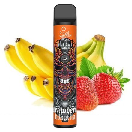 ELF BAR 1500 Lux - Strawberry Banana 2% Jednorázová Elektronická Cigareta