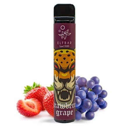 ELF BAR 1500 Lux - Strawberry Grape 2% Jednorázová Elektronická Cigareta
