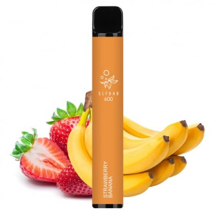 ELF BAR 600 - Strawberry Banana 2% Jednorázová Elektronická Cigareta