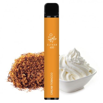 ELF BAR 600 - Cream Tobacco 2% Jednorázová Elektronická Cigareta