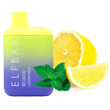 ELF BAR BC3000 - Lemon Mint 5% Jednorázová Elektronická Cigareta - Nabíjateľné