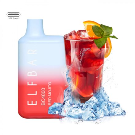 ELF BAR BC4000 - Red Mojito 5% Jednorázová Elektronická Cigareta - Nabíjateľné