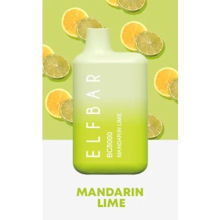 ELF BAR BC5000 - Mandarin Lime 5% Jednorázová Elektronická Cigareta - Nabíjateľné