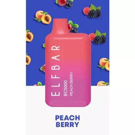 ELF BAR BC5000 - Peach Berry 5% Jednorázová Elektronická Cigareta - Nabíjateľné