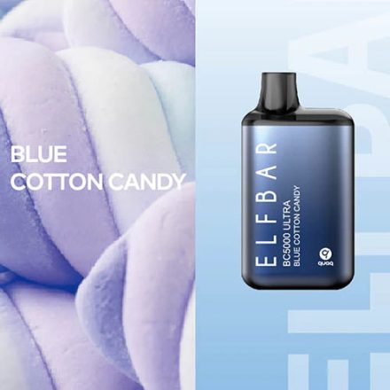 ELF BAR BC5000 Ultra - Blue Cotton Candy 5% Jednorázová Elektronická Cigareta - Nabíjateľné