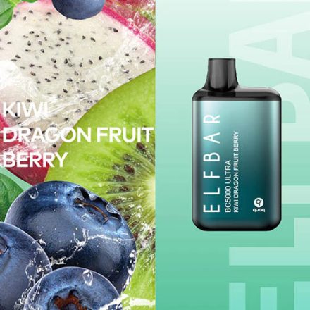 ELF BAR BC5000 Ultra - Kiwi Dragon Fruit Berry 5% Jednorázová Elektronická Cigareta - Nabíjateľné