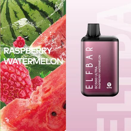ELF BAR BC5000 Ultra - Raspberry Watermelon 5% Jednorázová Elektronická Cigareta - Nabíjateľné