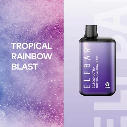 ELF BAR BC5000 Ultra - Tropical Rainbow Blast 5% Jednorázová Elektronická Cigareta - Nabíjateľné