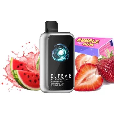   ELF BAR BC20000 Touch - Strawberry Watermelon Bubblegum 5% - Rechargeable