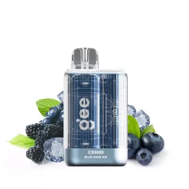 GEE CS5000 - Blue Razz Ice 2% Jednorázová Elektronická Cigareta - Nabíjateľné