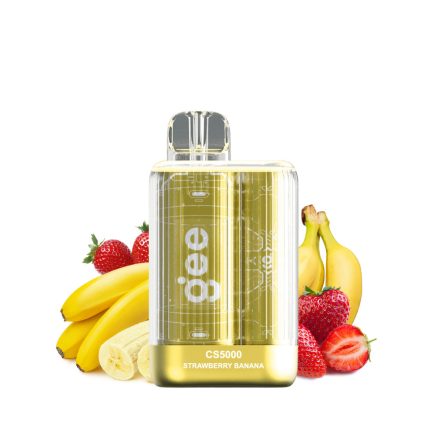 GEE CS5000 - Strawberry Banana 2% Jednorázová Elektronická Cigareta - Nabíjateľné