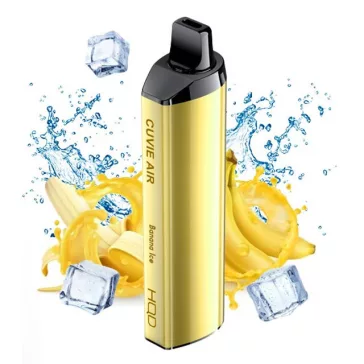 HQD Cuvie Air 4000 - Banana Ice 5% Jednorázová Elektronická Cigareta