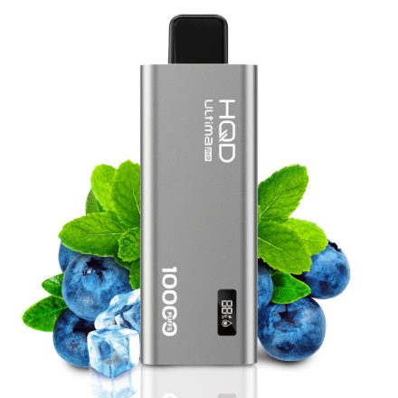 HQD Ultima Pro 10000 - Blueberry Mint 5% Jednorázová Elektronická Cigareta