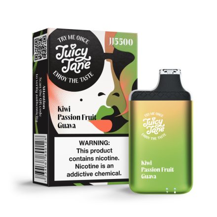 Juicy Jane JJ5500 - Kiwi Passion Fruit Guava 5% Jednorázová Elektronická Cigareta