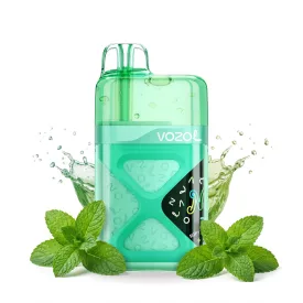 Vozol Neon 60000 Spearmint 5% jednorazový vape, elektronická cigareta